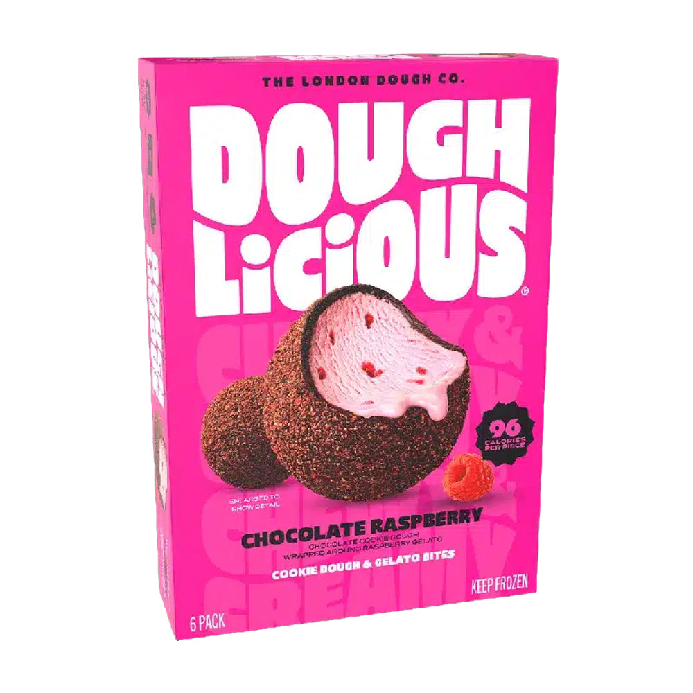 Doughlicious Chocolate Raspberry Cookie Dough & Gelato Bites UK 192g