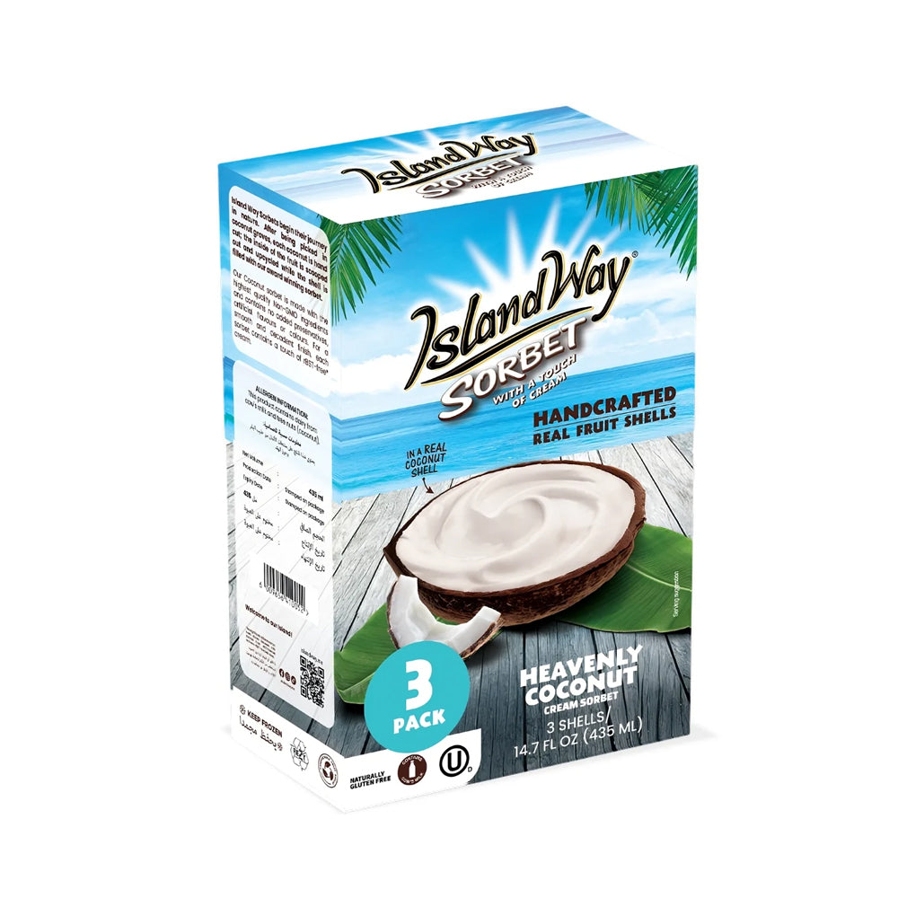 Island Way Sorbet-3Pcak Chocolate Coconut Ice cream 435 ml