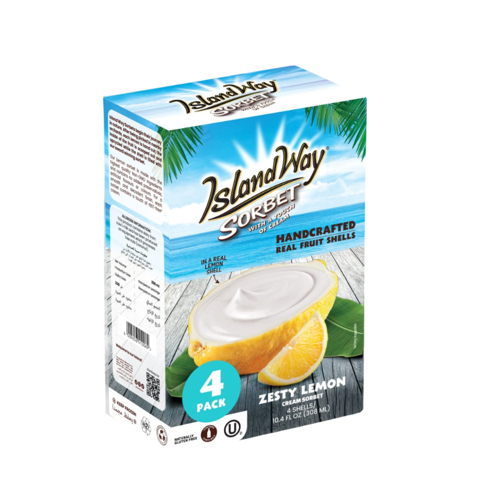 Island Way Sorbet Zesty Lemon Ice Cream USA 308ml