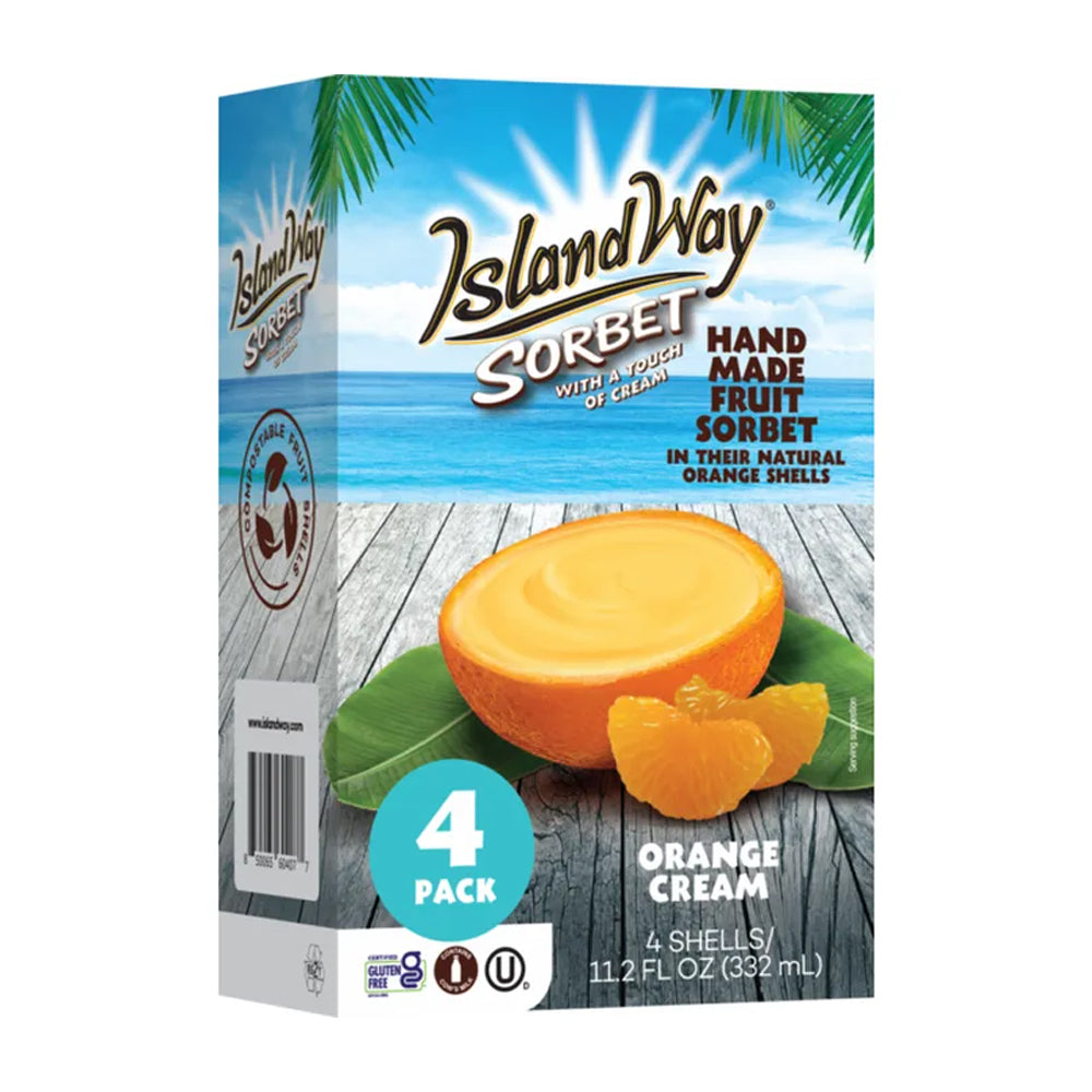 Island Way Sorbet Mango Orange Ice Cream USA 332ml