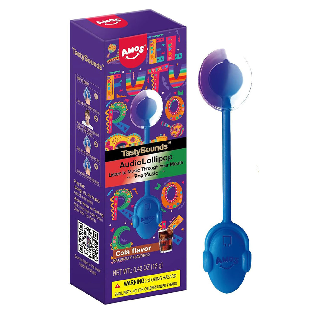 Amos Music  Lollipop  Spanish  Music Cola Flavour 12g