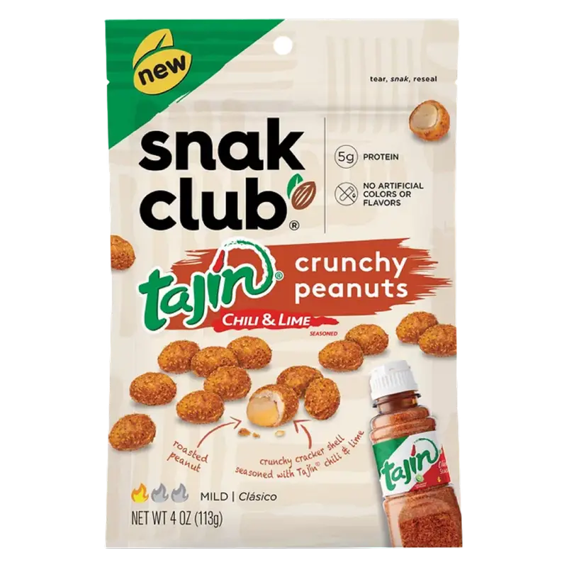 TAJIN SNAK CLUB CHILI & LIME FIESTA SNACK MIX 4 OZ PEG BAG
