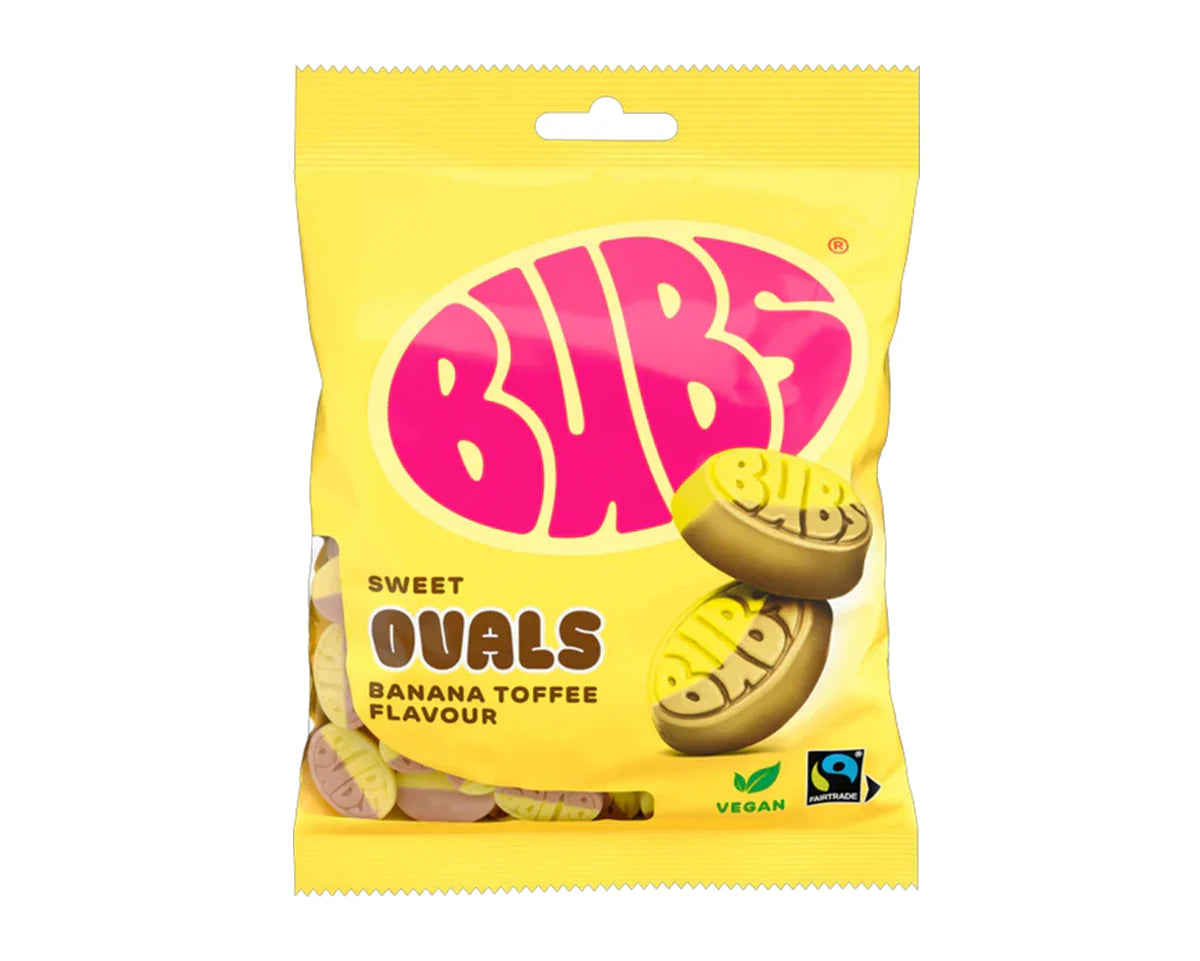 BUBS SWEDISH CANDY BANANA TOFFEE USA 156 g