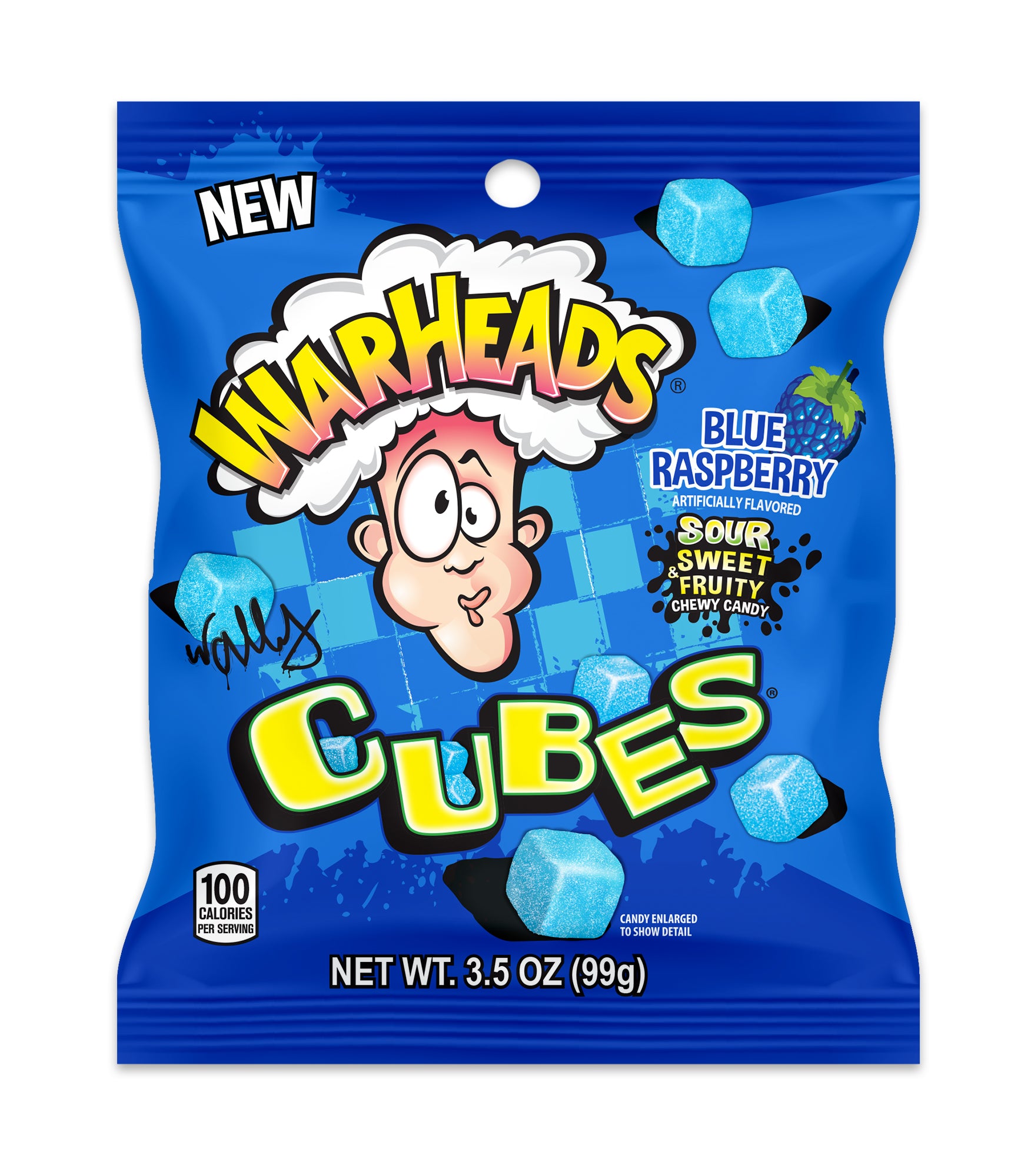 WARHEADS CUBES BLUE RASPBERRY USA 99 g
