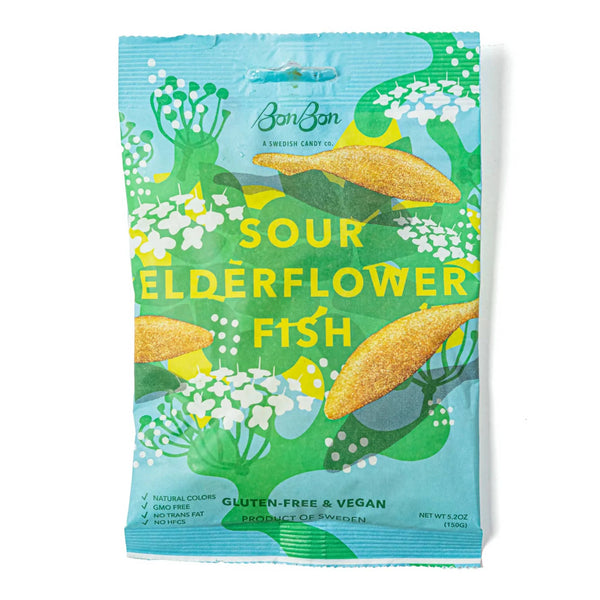BONBON SOUR ELDERFLOWER FISH USA 150 g