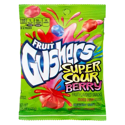GUSHERS SUPER SOUR BERRY USA 120 g